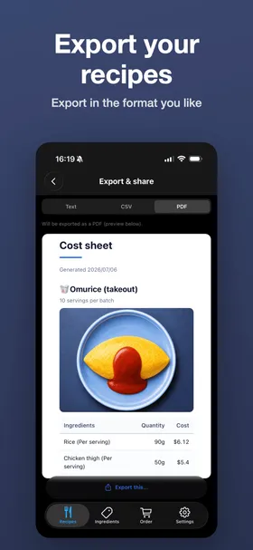 Sync & Export