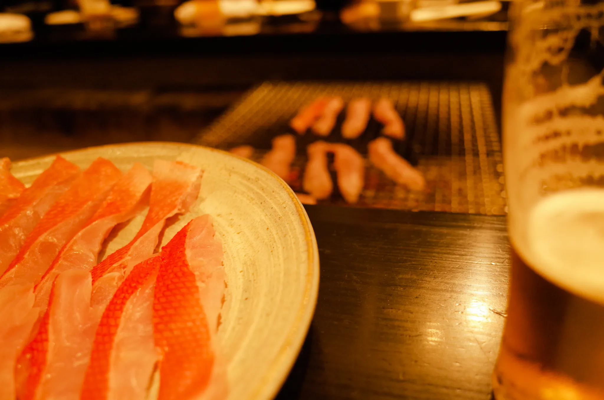 金目。炙っていただく