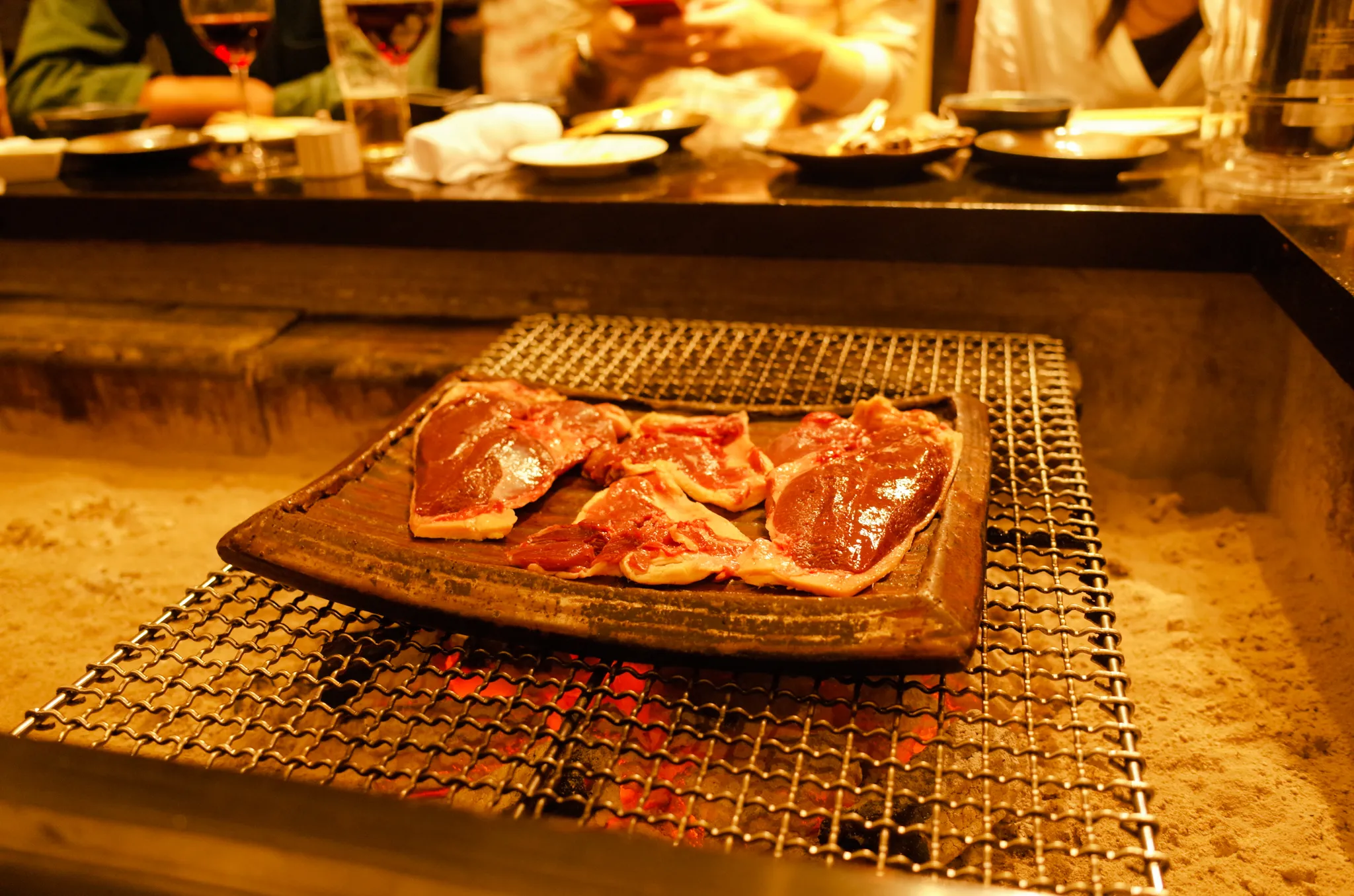 真鴨。別添えで真鴨のササミのお刺身も出てきました。