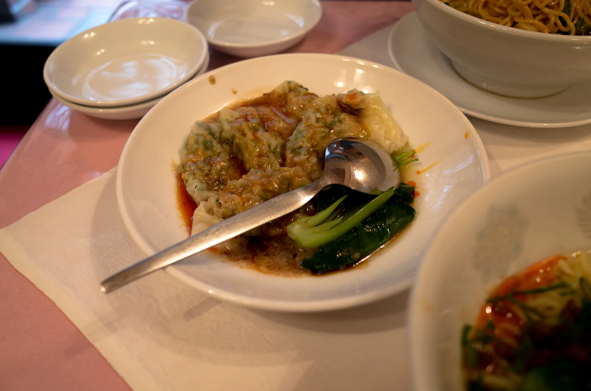 ここの水餃子、ソースが最高