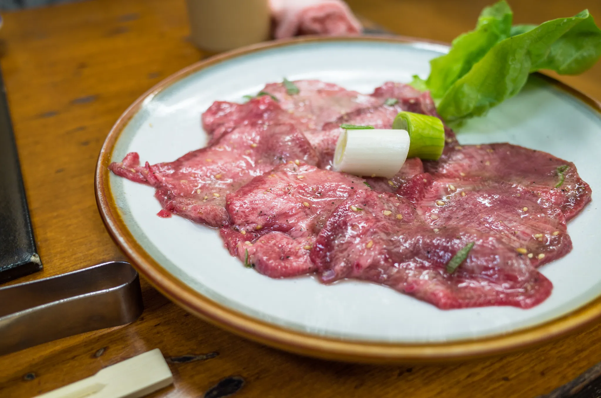 上タン。塩ダレ